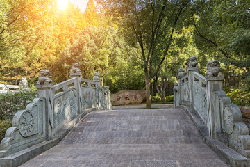 大佛寺 白云湖 石拱桥