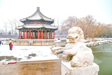 颐和园雪景