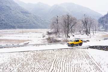 乡村雪景