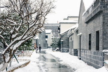 雪后街道