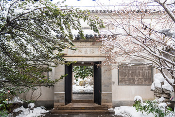 王导谢安纪念馆雪景