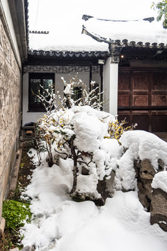 王导谢安纪念馆雪景