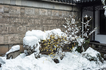 王导谢安纪念馆雪景