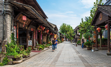 古堰画乡街景 古街景