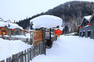 雪乡全景 中国雪乡 雪乡