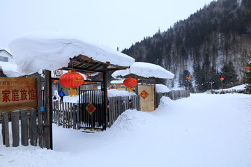 雪乡全景 中国雪乡 雪乡