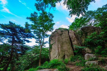 青岛崂山风景巨石