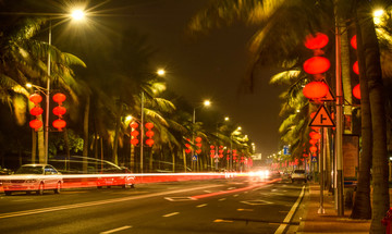 春节道路气氛