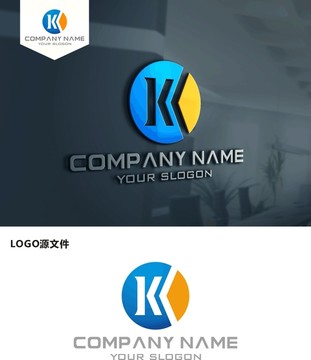 K字母LOGO设计 K字母标志