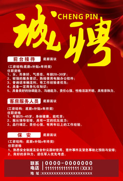 招聘海報