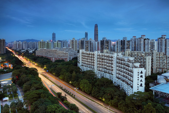 深圳罗湖城市夜景