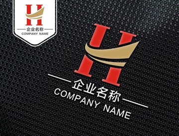 動感H字母LOGO設計 H標志