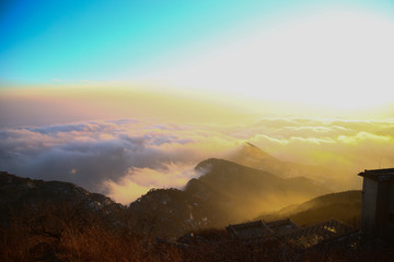 泰山云海 日出 泰山旅游