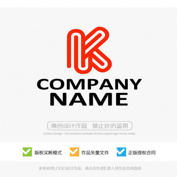 字母K LOGO设计