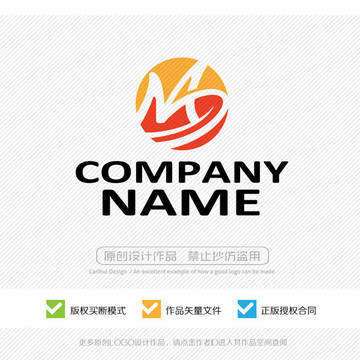 MD字母 LOGO设计