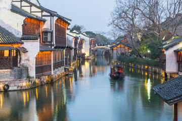 乌镇西栅景区夜景