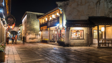 乌镇西栅景区夜景