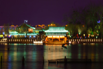 济南大明湖夜景 （3）