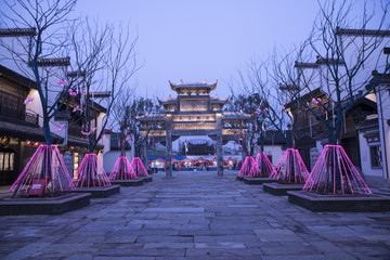 鸠兹灯会 灯会夜景