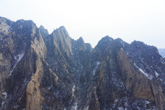 华山 群山风光