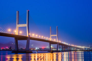 温州大桥 夜景