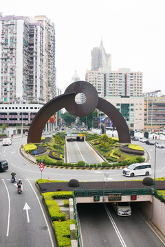 街景 街头 澳门街景 道路