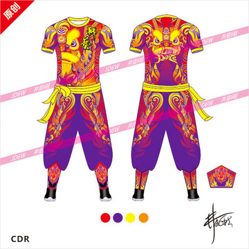 龍獅服CDR可拆分