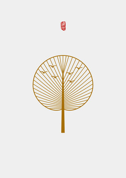 新中式極簡(jiǎn)禪境蒲扇裝飾