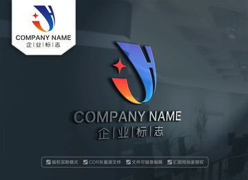 HJ字母標(biāo)志設(shè)計(jì) JH標(biāo)志設(shè)計(jì)