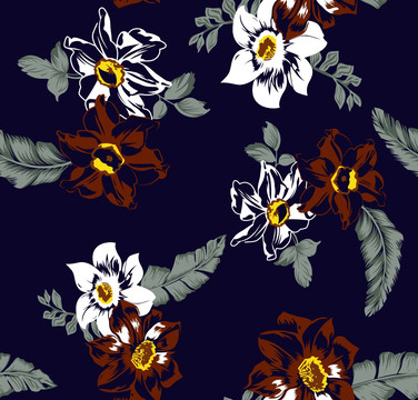抽象花朵 有分層