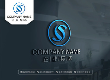 S字母 LOGO设计 S标志