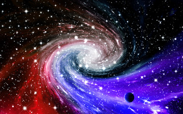酷炫星空漩渦背景