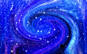藍(lán)色漩渦星空