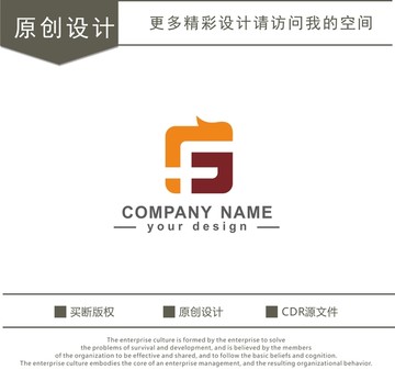 F G 字母 传媒 logo