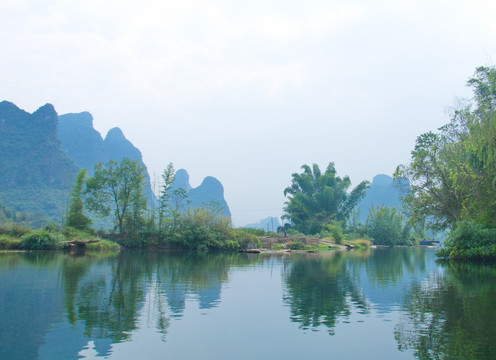 阳朔遇龙河风光