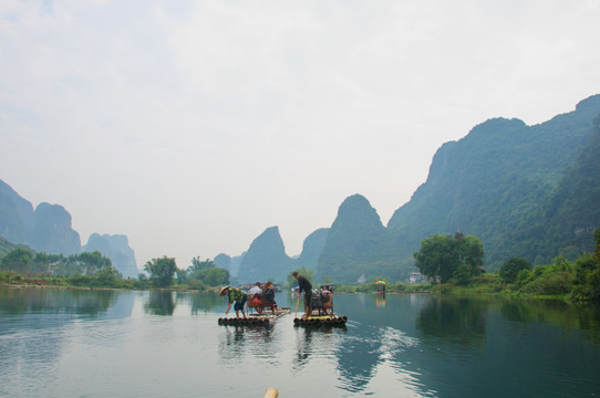 阳朔遇龙河风光