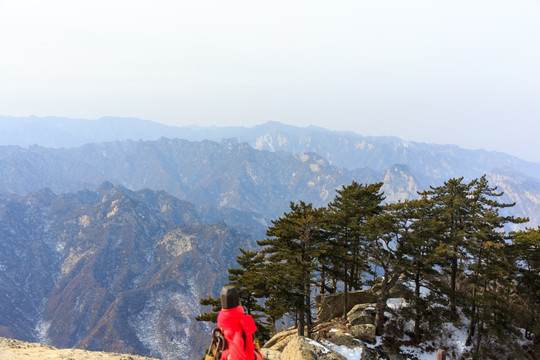 西岳华山 群山风光