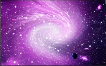 粉色漩渦星空背景