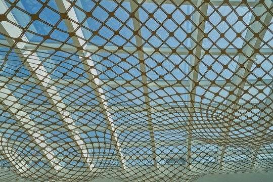 玻璃钢构顶棚 护网