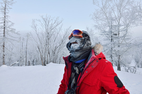 雪中风情雪中人