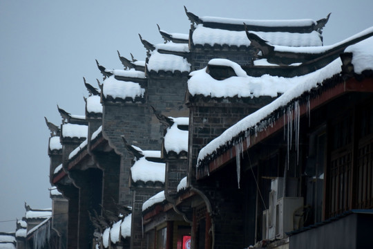 襄阳北街雪景