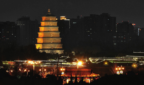 大雁塔夜景