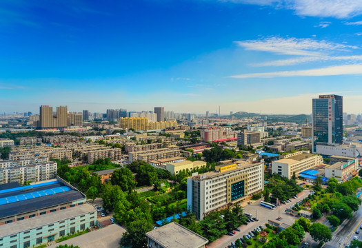 城市风光 城市鸟瞰 俯视城市