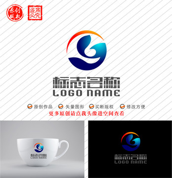 GY字母YG标志科技logo