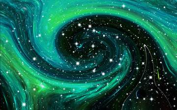 宇宙星空吊頂噴畫圖案