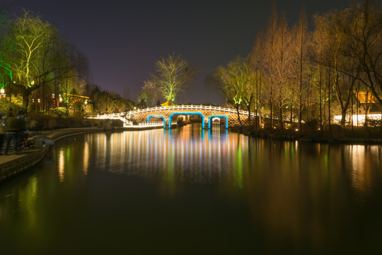 济南大明湖夜景 （12）