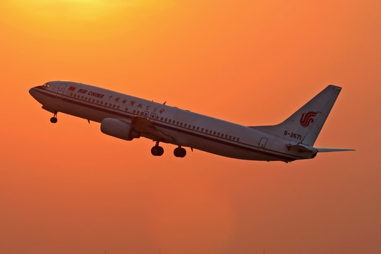 中国国际航空 飞机起飞