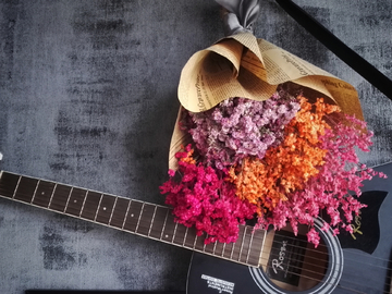 吉他与花
