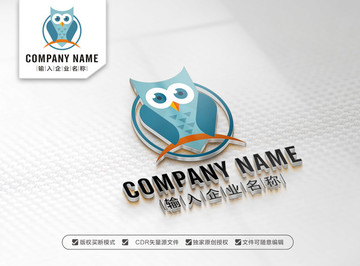 貓頭鷹 logo設(shè)計