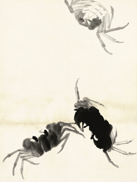 齊白石 魚蝦冊頁之螃蟹